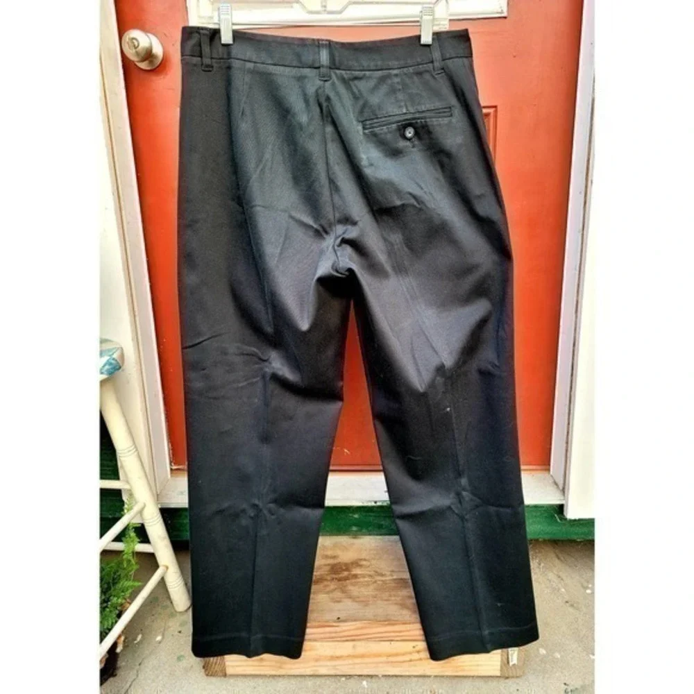 Kenneth Cole New York Black Stretch Preppy Cotton Men's Dress‎ Pants